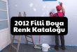2012 Filli Boya Renk Kataloğu