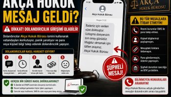 Akça Hukuk Mesaj Geldi