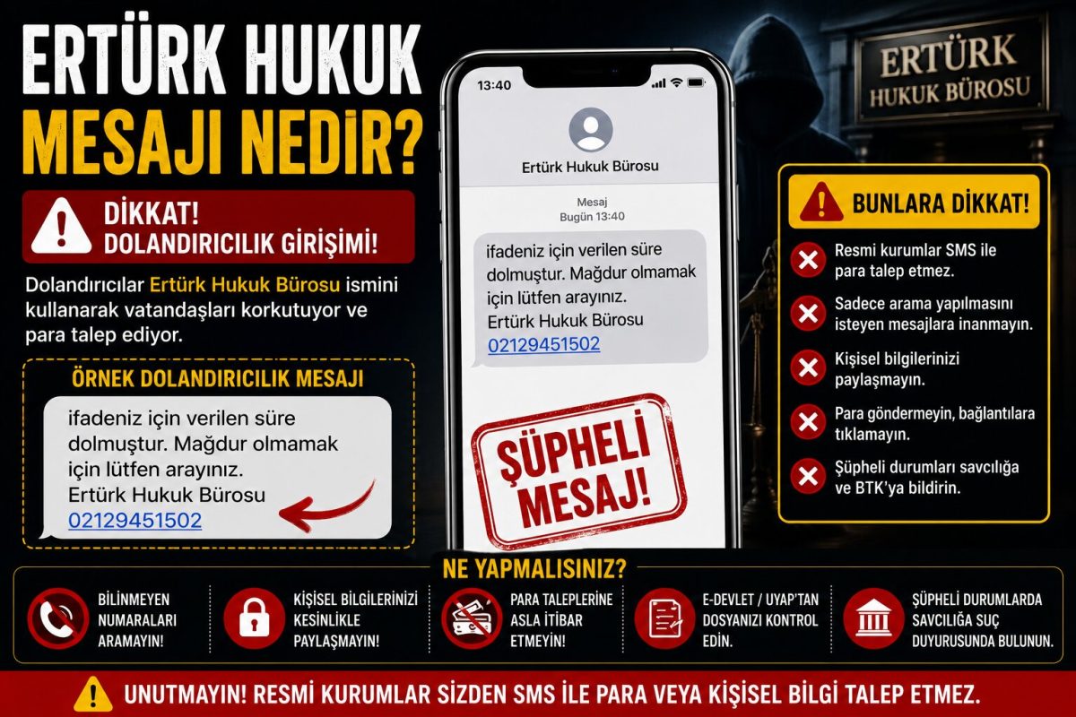 Ertürk Hukuk Mesajı Nedir 02129451502