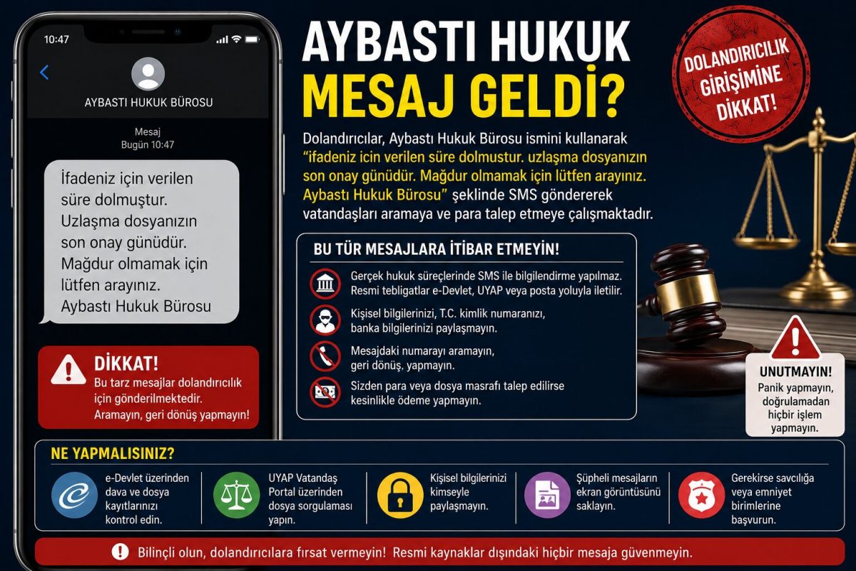 Aybastı Hukuk Mesaj Geldi