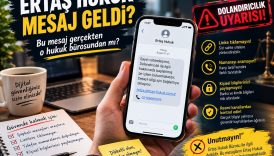 Ertaş Hukuk Mesaj Geldi